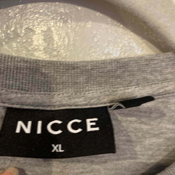 ❗️5X$30❗️ Gray NICCE T-Shirt with Multicolor Logo XL - Picture 3 of 5
